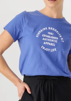 PENN & INK e t-shirt t-shirt print blauw Best