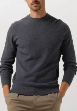 PROFUOMO e trui pullover crew neck blauw Online