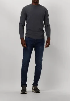 PROFUOMO e trui pullover crew neck blauw Online