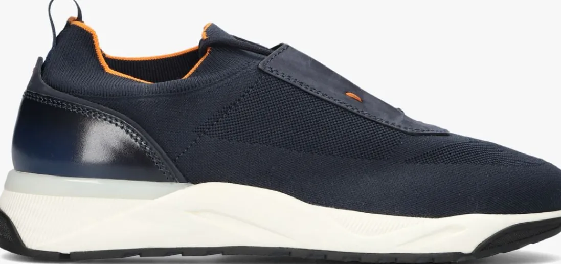 SANTONI e lage sneakers flin blauw Discount