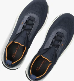 SANTONI e lage sneakers flin blauw Discount