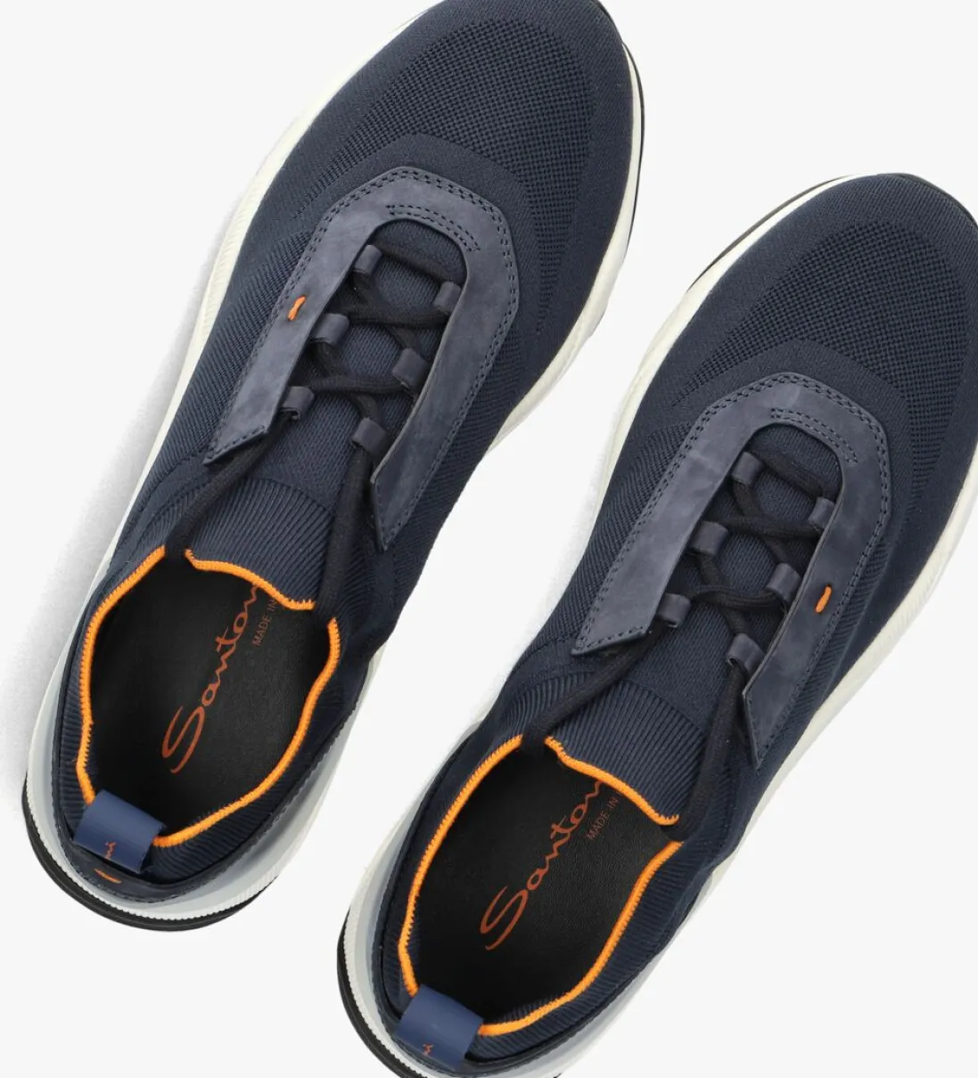 SANTONI e lage sneakers flin blauw Discount