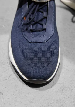 SANTONI e lage sneakers flin blauw Discount