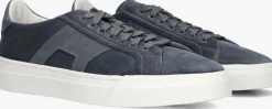 SANTONI e lage sneakers velvet sneaker blauw Clearance