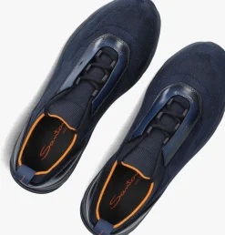 SANTONI e lage sneakers 22042 blauw Discount