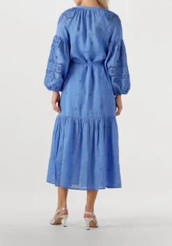 SCARLETT POPPIES e midi jurk liwa long dress blauw Online