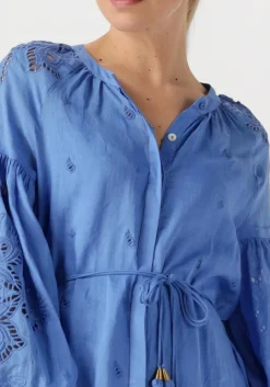 SCARLETT POPPIES e midi jurk liwa long dress blauw Online