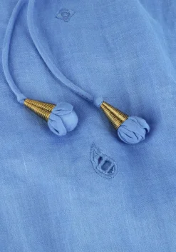 SCARLETT POPPIES e midi jurk liwa long dress blauw Online