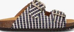 SCHOLL e slippers noelle raffia blauw