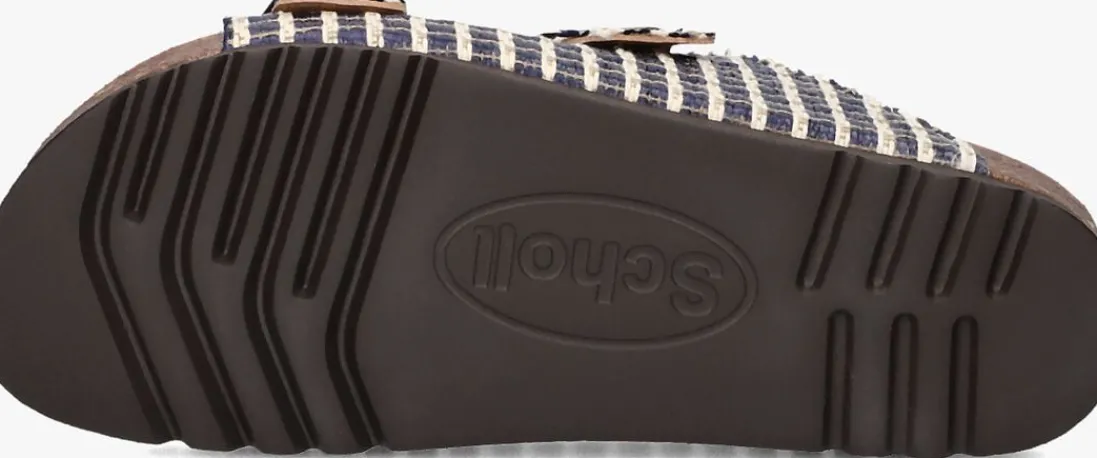 SCHOLL e slippers noelle raffia blauw