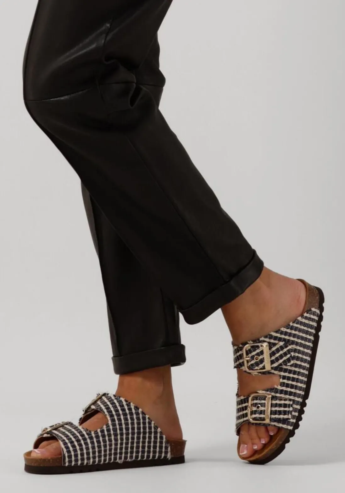 SCHOLL e slippers noelle raffia blauw