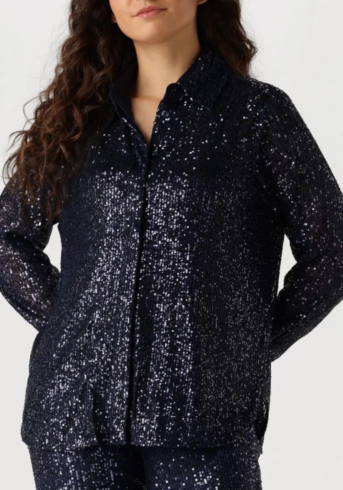 SECOND FEMALE e blouses moonshine blouse blauw Outlet