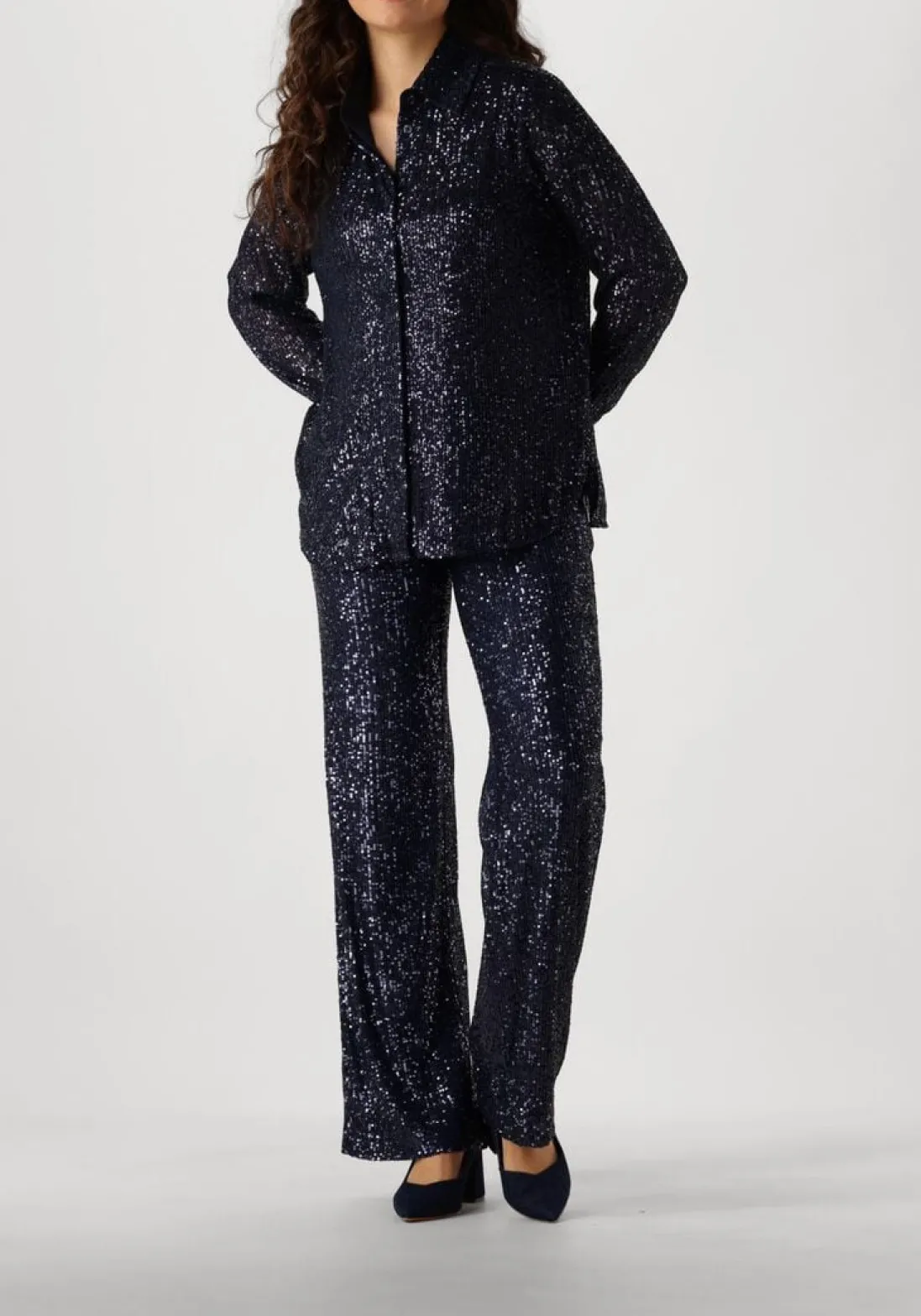 SECOND FEMALE e blouses moonshine blouse blauw Outlet