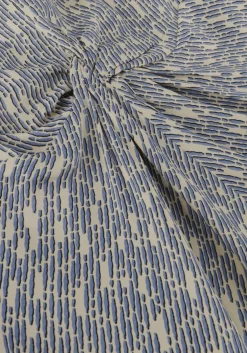 SECOND FEMALE e maxi jurk rattan dress blauw Online