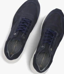 STEFANO LAURAN e lage sneakers star 007 blauw Clearance
