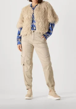 SUMMUM e blouses blouse two tone print blauw Clearance