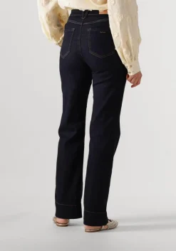 SUMMUM e flared broek flared jeans comfort blauw
