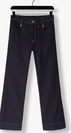 SUMMUM e flared broek flared jeans comfort blauw