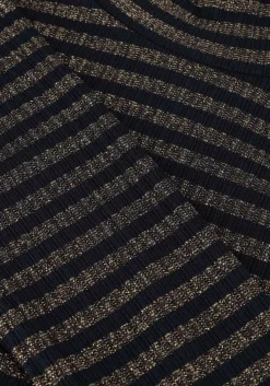 SUMMUM e tops & t-shirts turtle neck top lurex rib stripe blauw Clearance