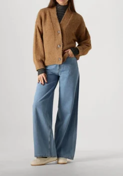 SUMMUM e tops & t-shirts turtle neck top lurex rib stripe blauw Clearance