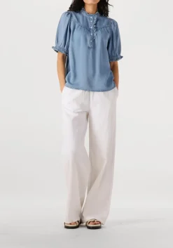 SUNCOO e blouses louise blauw Sale