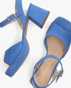 UNISA e sandalen met hak ney blauw Clearance