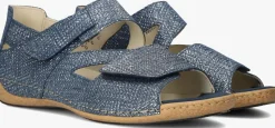 WALDLAUFER e platte sandalen heliett blauw Discount