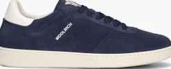 WOOLRICH e lage sneakers swing court manh blauw New