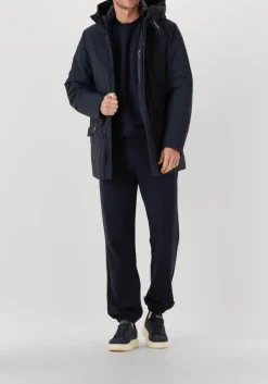 WOOLRICH e lage sneakers arrow man milled nabuk blauw