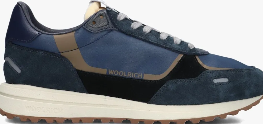 WOOLRICH e lage sneakers retro sneaker man camoscio blauw Sale