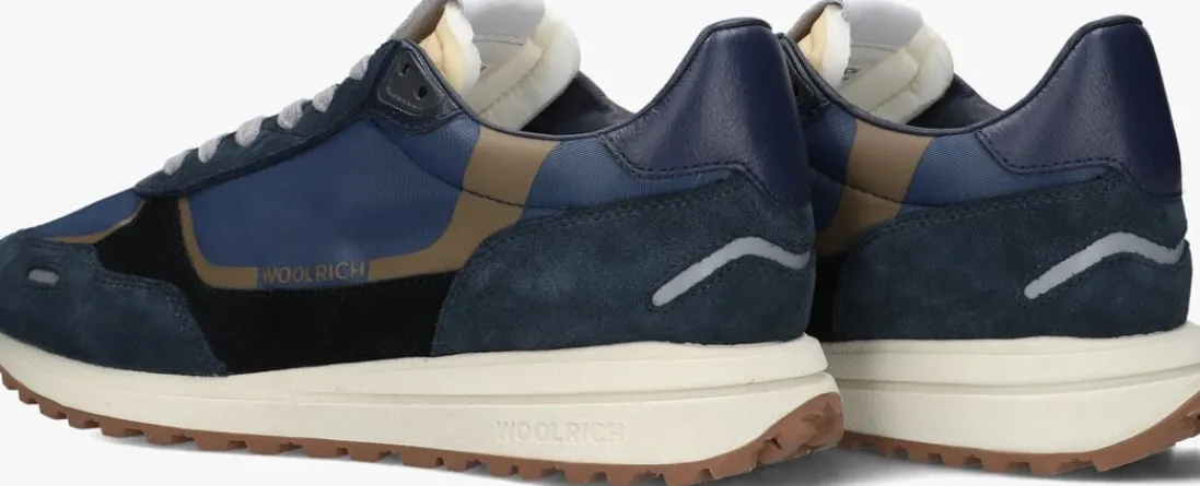 WOOLRICH e lage sneakers retro sneaker man camoscio blauw Sale