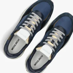 WOOLRICH e lage sneakers retro sneaker man camoscio blauw Sale