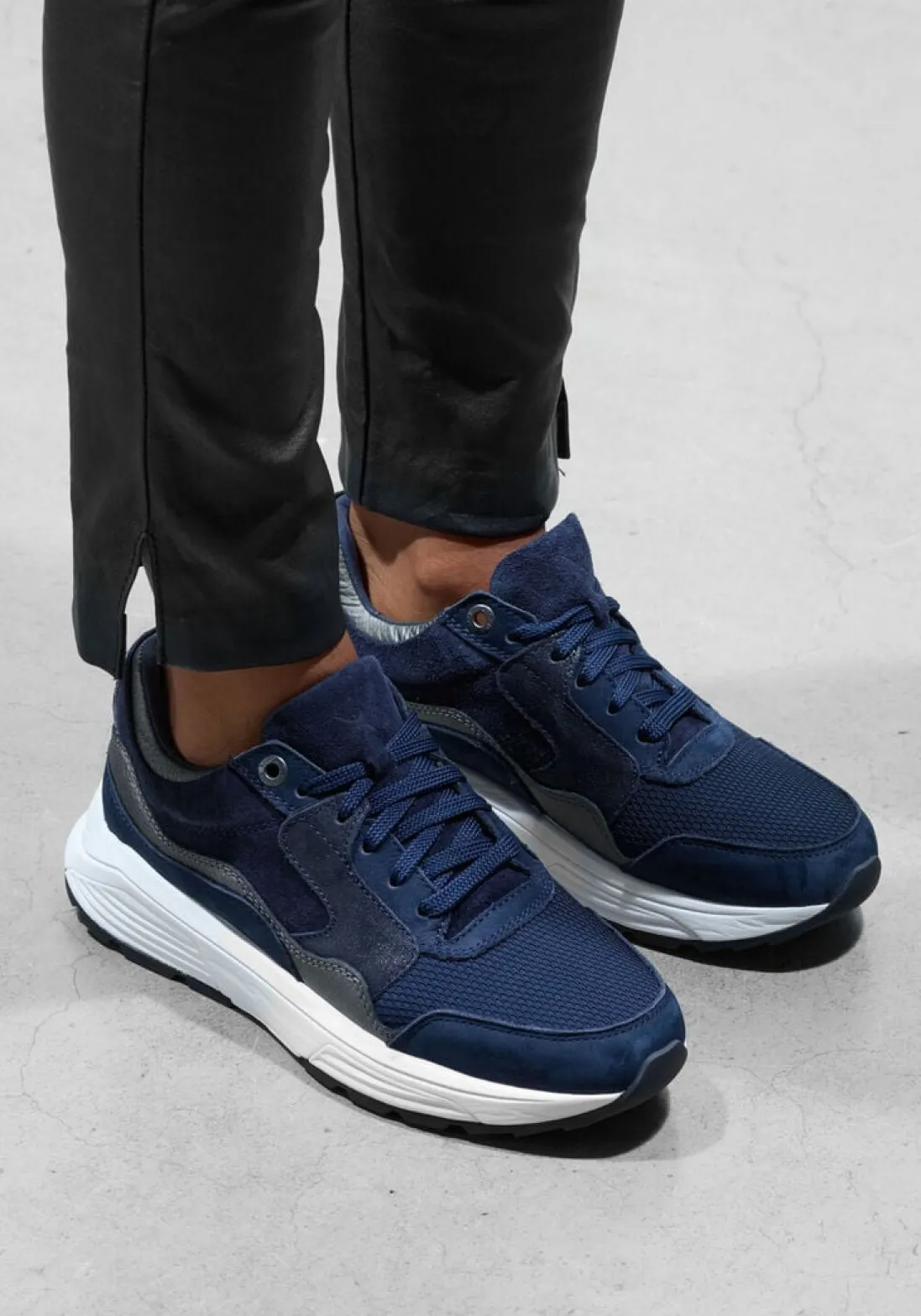 XSENSIBLE e lage sneakers combi g sneaker blauw Discount