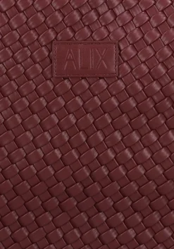 ALIX THE LABEL shopper braided shopper bordeaux Hot