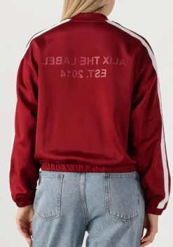 ALIX THE LABEL vest ladies knitted trainings sweat jacket bordeaux Online