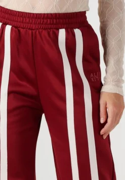 ALIX THE LABEL wijde broek ladies knitted training sweat pants bordeaux Sale
