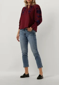 ANTIK BATIK blouses isla blouse bordeaux Discount