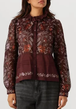 ANTIK BATIK blouses arima blouse bordeaux Clearance