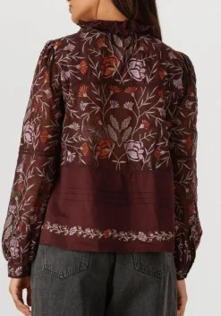ANTIK BATIK blouses arima blouse bordeaux Clearance