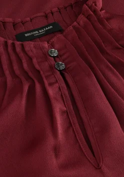 BRUUNS BAZAAR mini jurk bbtarese dress bordeaux Sale