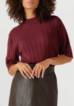 BRUUNS BAZAAR trui bbglady knit bordeaux Discount