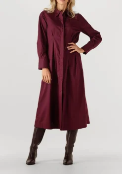 CO'COUTURE midi jurk poppy shirt long dress bordeaux Hot