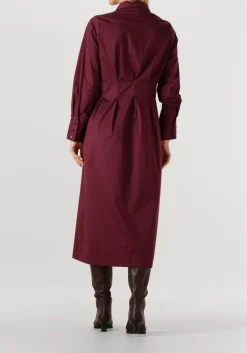 CO'COUTURE midi jurk poppy shirt long dress bordeaux Hot