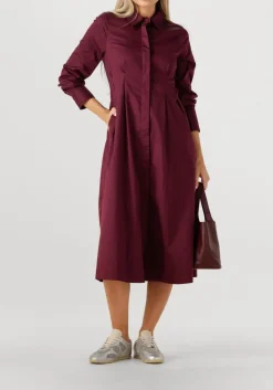 CO'COUTURE midi jurk poppy shirt long dress bordeaux Hot