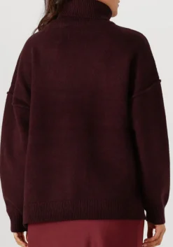 CO'COUTURE trui maja slit rollneck knit bordeaux Online