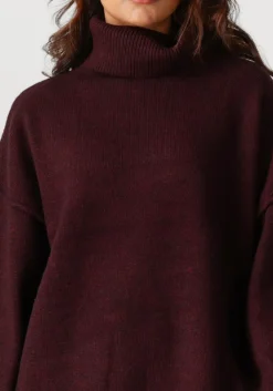 CO'COUTURE trui maja slit rollneck knit bordeaux Online