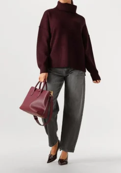 CO'COUTURE trui maja slit rollneck knit bordeaux Online