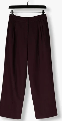 CO'COUTURE wijde broek almira pleat long pant bordeaux Outlet