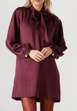 DANTE6 mini jurk leigh pussy bow dress bordeaux Online