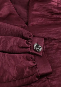 DANTE6 mini jurk leigh pussy bow dress bordeaux Online